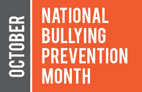  graphic reads national bullying prevention month